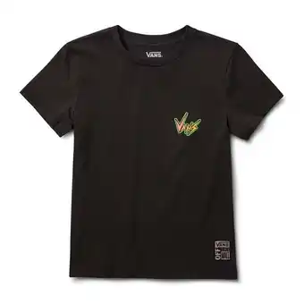 Vans Camiseta manga corta negra surf upside down crew mujer vans oferta