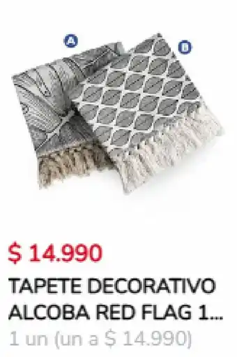 Tiendas D1 TAPETE DECORATIVO ALCOBA RED FLAG 1 UN oferta