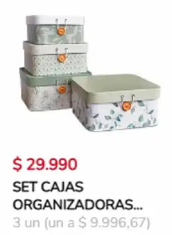 Tiendas D1 SET CAJAS ORGANIZADORAS... oferta