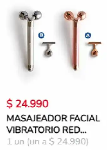 Tiendas D1 MASAJEADOR FACIAL VIBRATORIO RED... 1 un oferta