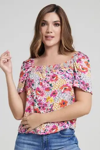 RAGGED Blusa garden oferta