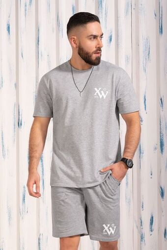 Pacífika Camiseta manga corta gris oferta