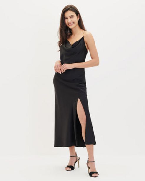 Julio Vestido midi en satín oferta