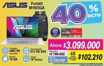 Alkomprar ASUS Portátil M1603QA oferta