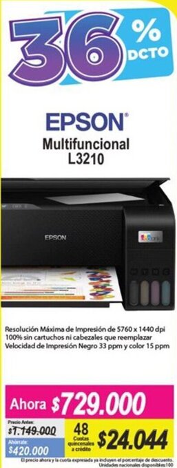 Alkomprar EPSON Multifuncional L3210 oferta