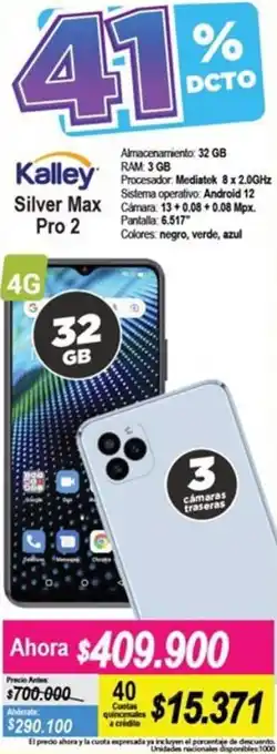 Alkomprar Kalley Silver Max Pro 2 4G 32GB oferta