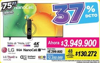 Alkomprar LG" NanoCell 75" oferta