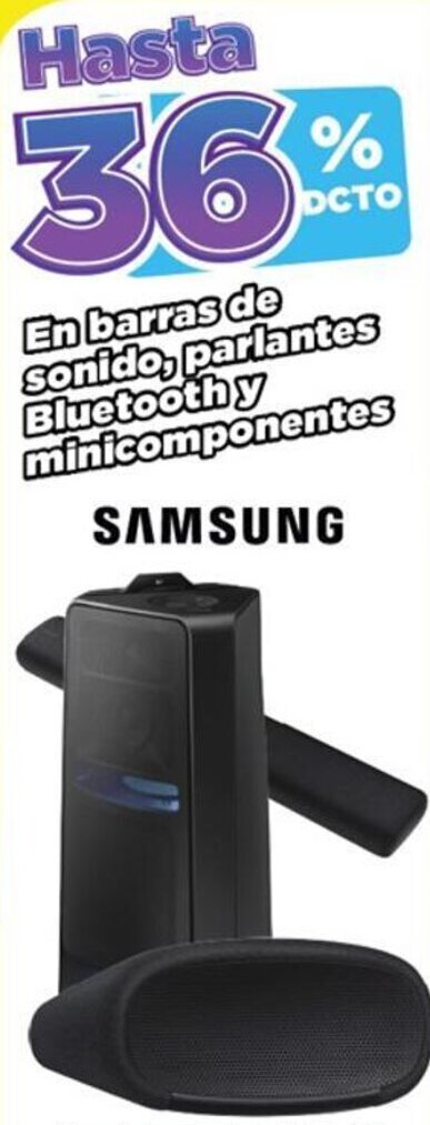 Alkomprar En barras de sonido, parlantes Bluetooth y minicomponentes SAMSUNG oferta