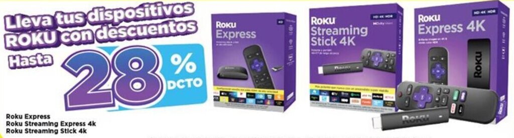 Alkomprar Roku Express •Roku Streaming Stick 4k •Roku Express 4k oferta