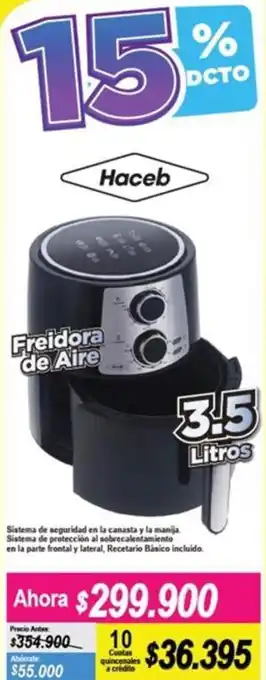 Alkomprar Haceb Freidora de Aire 3.5 litros oferta