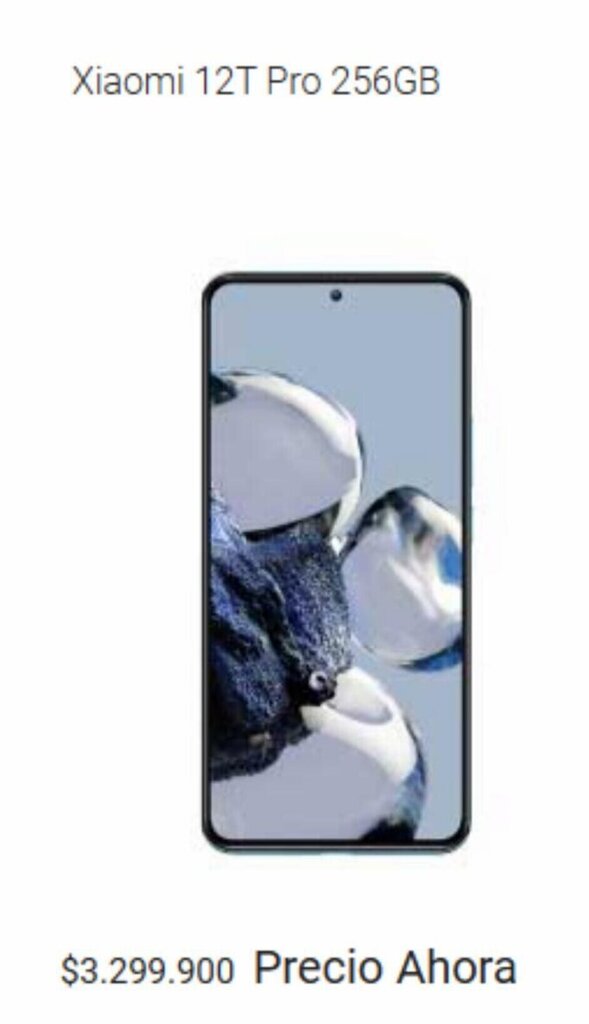 Claro Xiaomi 12T Pro 256GB oferta