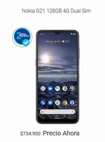 Claro Nokia G21 128GB 4G Dual Sim oferta