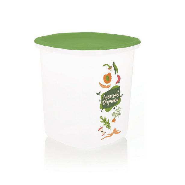 Estra Caneca de residuos organicos 3l blanco-verde oferta