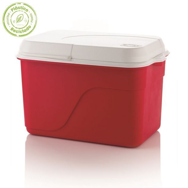 Estra Nevera familiar 42l rojo insulada material recuperado oferta