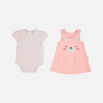 MIC Vestido de littlemic salmon de dos piezas para bebé niña oferta