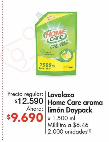 Metro Lavaloza home care aroma limón doypack x 1.500 ml oferta