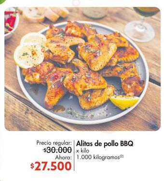 Metro Alitas de pollo bbq x kilo oferta