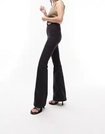 ASOS Topshop joni flare jeans in washed black oferta