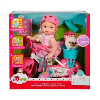 Alkosto Muñeca bebé little mommy paseo en bici mattel oferta