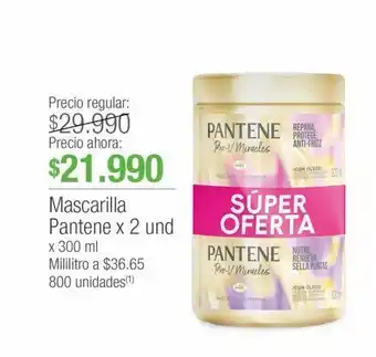 Jumbo Mascarilla pantene x 2und x 300ml oferta