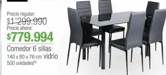Jumbo Comedor 6 sillas oferta