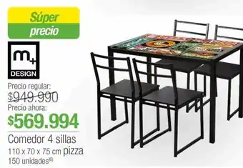 Jumbo Comedor 4 sillas oferta