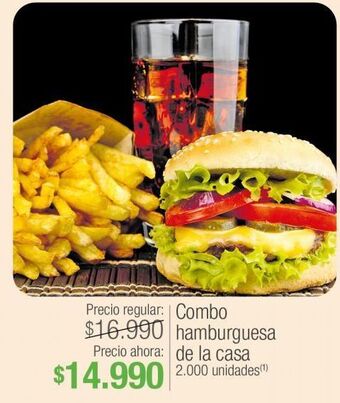 Jumbo Combo hamburguesa de la casa oferta
