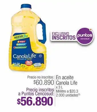 Jumbo En aceite canola life x 3l oferta