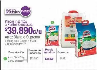 Jumbo Arroz diana o supremo x 10 kg c/u oferta