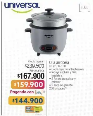 Jumbo Universal olla arrocera • ref. l85180 oferta