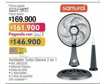 Jumbo Ventilador turbo silence 2 en 1 • ref. 0863328 oferta