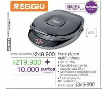 Jumbo Reggio horno pizzero multifunciona oferta