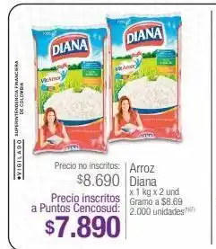 Jumbo Arroz diana x 1 kg x 2 und oferta