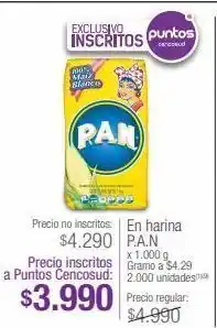 Jumbo En harina p.a.n x 1.000 g oferta
