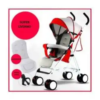 Falabella Coche para bebe paseador tipo sombrilla liviano rojo 701-2 oferta