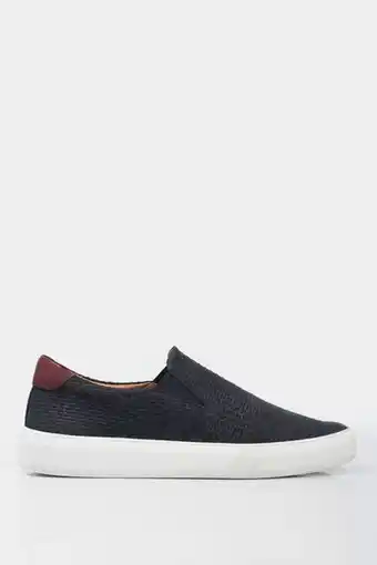 Vélez Mocasines deportivos de cuero para hombre grabado oferta