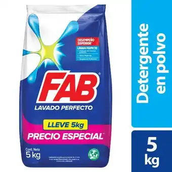 Superdroguería Olímpica Detergente polvo fab floral 5 kg precio especial oferta