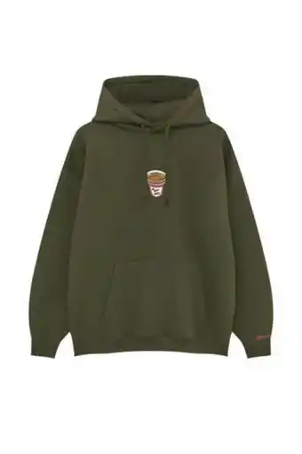 Pull & Bear Sudadera capucha gráfico bordado oferta
