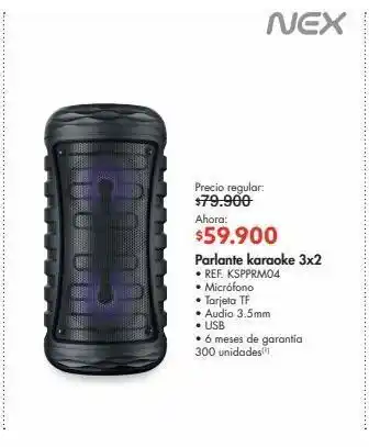 Metro Nex parlante karaoke 3x2 • ref. kspprm04 oferta