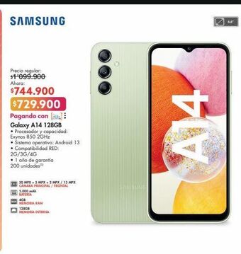 Metro Samsung galaxy a14 128gb oferta