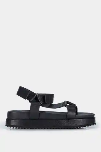 Vélez Sandalias plataforma bali de cuero para mujer cierre con velcro oferta