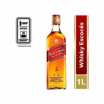 Superdroguería Olímpica Whisky johnnie walker red label 1 lt oferta