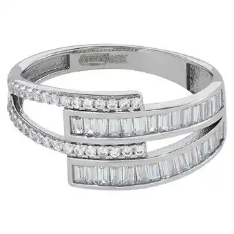 Kevin's Joyeros Anillo en oro blanco de 18 kilates, con zircones oferta