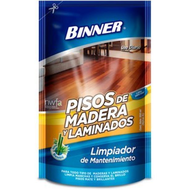 Linio Repuesto limpiador de mantenimiento pisos de madera y laminados binner aroma bambú 500 ml oferta
