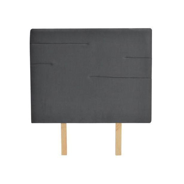 Éxito Cabecero capitoneado varna sencillo tela gris oferta