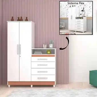 Éxito Clóset/cómoda rauxa blanco/salmón flex oferta