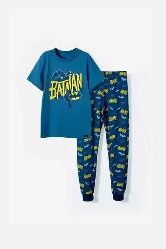 MIC Pijama de batman azul de pantalón largo para niño oferta