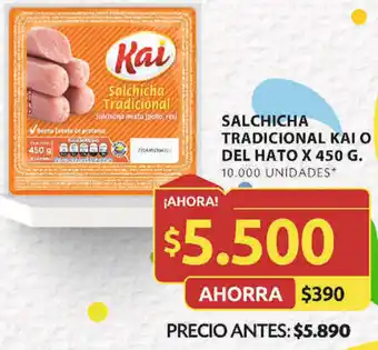Ara Salchicha Tradicional Kai o Del Hato x 450g oferta