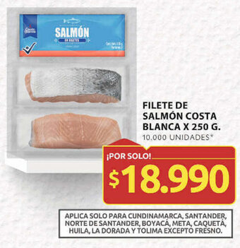 Ara FILETE DE SALMÓN COSTA BLANCA X 250 G. oferta