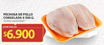 Ara PECHUGA DE POLLO CONGELADA X 500 G. oferta